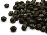 95 10mm Black Rondelle Plastic Beads with Gold Stripes Loose Beads to String Jewelry Making Black and Gold Acrylic Beads