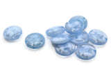 10 14mm Light Sky Blue Flower Buttons Flat Round Floral Plastic Buttons Jewelry Making Beading Supplies Sewing Supplies