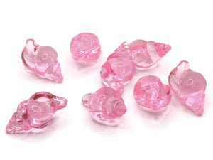 8 Pink Conch Seashell Cabochons Beach Shell Cabochons Jewelry Making Beading Supplies Acrylic Cameos