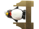 2 37mm Black and White Penguin Charms Resin Charms Bird Animal Pendants Miniature Cute Charms Jewelry Making Beading Supplies kitsch charms