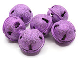 6 24mm Purple Jingle Bells Christmas Sleigh Bell Charms Beads Jewelry Making Beading Supplies Craft Supplies Smileyboy