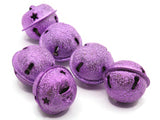 6 24mm Purple Jingle Bells Christmas Sleigh Bell Charms Beads Jewelry Making Beading Supplies Craft Supplies Smileyboy