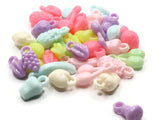 35 Fruit Charms Mixed Color Food Charms Jewelry Making Beading Supplies Multi-Color Miniature Plastic Pendants