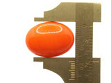 4 25mm x 18mm Orange Oval Cabochons Vintage Japanese Lucite Cabochons Loose Plastic Tiles Jewelry Making