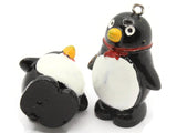 2 37mm Black and White Penguin Charms Resin Charms Bird Animal Pendants Miniature Cute Charms Jewelry Making Beading Supplies kitsch charms