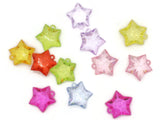 12 31mm Star Charms Mixed Color Large Clear Acrylic Charms Jewelry Making Beading Supplies Rainbow Colored Celestial Star Pendants