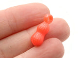 50 20mm Peanut Charms Mixed Rainbow Color Food Plastic Charms Jewelry Making Beading Supplies