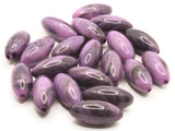 20 21mm Swirling Purple Oval Acrylic Beads Plastic Beads Jewelry Making Beading Supplies Loose Beads to String Smileyboy