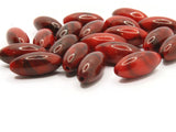 20 21mm Swirling Red Oval Acrylic Beads Plastic Beads Jewelry Making Beading Supplies Loose Beads to String Smileyboy