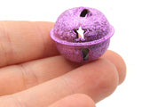 6 24mm Purple Jingle Bells Christmas Sleigh Bell Charms Beads Jewelry Making Beading Supplies Craft Supplies Smileyboy