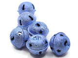 6 Blue Jingle Bells 24mm Bells Christmas Sleigh Bell Charms Beads Jewelry Making Beading Supplies Craft Supplies Smileyboy