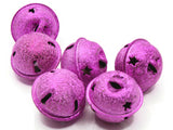 6 24mm Bright Pink Jingle Bells Christmas Sleigh Bell Charms Beads Jewelry Making Beading Supplies Craft Supplies Smileyboy