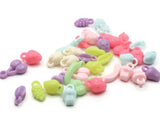 35 Fruit Charms Mixed Color Food Charms Jewelry Making Beading Supplies Multi-Color Miniature Plastic Pendants