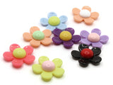8 27mm Flower Beads Mixed Color Daisy Plant Beads Large Plastic Beads Acrylic Beads to String Jewelry Making Beading Supplies