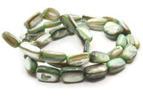 36 Green Seashell Beads Dyed Beads 16 Inch Bead Strand Seashell Beads Tube Beads Bead Strand Jewelry Making Beading Supplies