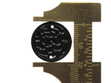 10 20mm Vintage Black Two Hole Flat Round Beads Plastic Beads Coin Beads Jewelry Making Beading Supplies Loose Beads