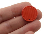 10 20mm Vintage Red Two Hole Flat Round Beads Plastic Beads Coin Beads Jewelry Making Beading Supplies Loose Beads