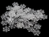 50 13mm Clear Snowflake Beads Flat Snowflakes Plastic Beads Jewelry Making Beading Supplies Loose Snow Beads Smileyboy