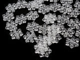 50 13mm Clear Snowflake Beads Flat Snowflakes Plastic Beads Jewelry Making Beading Supplies Loose Snow Beads Smileyboy
