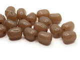 20 16mm Brown Nugget Beads Vintage Lucite Beads New Old Stock Beads Jewelry Making Beading Supplies Loose Beads Smileyboy