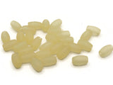 30 13mm Barrel Tube Beads Frosted Yellow Lucite Plastic Beads Jewelry Making Beading Supplies