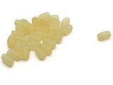 30 13mm Barrel Tube Beads Frosted Yellow Lucite Plastic Beads Jewelry Making Beading Supplies
