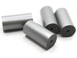 4 38mm Gray Silvery Metallic Vintage Lucite Plastic Tube Beads Industrial Jewelry Making Beading Supplies Loose Beads to String