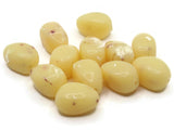 12 20mm Yellow Spotted Stone Look Nugget Beads Vintage Lucite Beads New Old Stock Beads Jewelry Making Beading Supplies Loose Beads