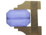 4 29mm Frosted Blue Beads Vintage Lucite Gems Rectangle Jewel Beads Lucite Plastic Beads to String Jewelry Making Beading Supplies
