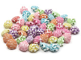 50 12mm Mixed Color Rainbow Lion Beads Lion Head Beads Plastic Beads Large Cat Animal Beads Small Beads Jewelry Making Cute Beads