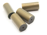 4 38mm Light Bronze Brown Metallic Vintage Lucite Plastic Tube Beads Industrial Jewelry Making Beading Supplies Loose Beads to String