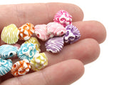 50 12mm Mixed Color Rainbow Lion Beads Lion Head Beads Plastic Beads Large Cat Animal Beads Small Beads Jewelry Making Cute Beads