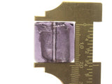 4 20mm Purple Square Glass with foil Center Lampwork Glass Beads Jewelry Making Beading Supplies Loose Beads to String