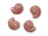 4 14mm Porcelain Spiral Shell Beads Light Red Porcelain Glass Beads Ocean and Beach Beads Jewelry Making Beading Supplies Loose Beads