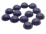 13 20mm Dark Blue Round Vintage Lucite Plastic Flatback Cabochons Jewelry Making and Mosaic Supplies Tiles Smileyboy