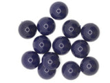 13 20mm Dark Blue Round Vintage Lucite Plastic Flatback Cabochons Jewelry Making and Mosaic Supplies Tiles Smileyboy