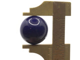13 20mm Dark Blue Round Vintage Lucite Plastic Flatback Cabochons Jewelry Making and Mosaic Supplies Tiles Smileyboy