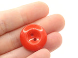 8 22mm Mixed Color Buttons Flat Round Plastic Two Hole Buttons Jewelry Making Beading Supplies Sewing Notions