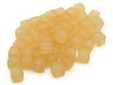 50 6mm Cube Beads Frosted Peachy Orange Lucite Plastic Beads Jewelry Making Beading Supplies