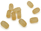 10 15mm Rectangle Beads Frosted Peachy Orange Lucite Plastic Beads Jewelry Making Beading Supplies