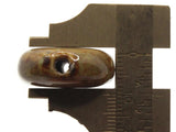7 21mm Brown Ceramic Coin Beads Large Hole Beads Jewelry Making Beading Supplies Flat Round Beads to String