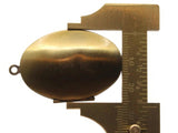 42mm Oval Locket Gold Tone Brass Locket Charm Jewelry Making and Beading Supplies