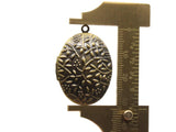 33mm Oval Flower Locket Brass Locket Charm Jewelry Making and Beading Supplies