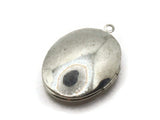 33mm Oval Locket Silver Tone Brass Locket Charm Jewelry Making and Beading Supplies