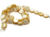 10mm Yellow Mother of Pearl Disc Beads Jewelry Making Beading Supplies Seashell Beads Loose Dyed Red Beads Full Strand Shell Coins