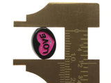 50 13mm Flat Oval Love Beads Black Beads and Neon Mixed Color Plastic Beads to String Jewelry Making Beading Supplies