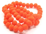 64 8mm x 6mm Opaque Orange-Red Faceted Glass Rondelle Beads Jewelry Making Beading Supplies Loose Beads to String