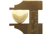 4 16mm Light Yellow Porcelain Heart Beads Valentine's Day Beads Jewelry Making Beading Supplies Loose Beads