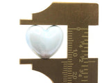 4 16mm Light Blue Porcelain Heart Beads Valentine's Day Beads Jewelry Making Beading Supplies Loose Beads