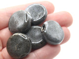 5 21mm Black Ceramic Coin Beads Large Hole Beads Jewelry Making Beading Supplies Flat Round Beads to String